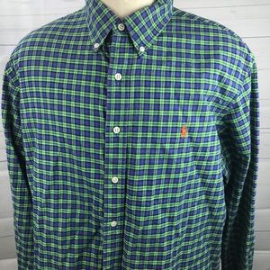 Ralph Lauren Flannel Light Weight Shirt XXL Blue